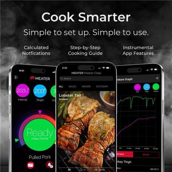 Pro: Smart Bluetooth Wireless Meat Thermometer Digital | 1000°F Heat - Picture 4 of 7